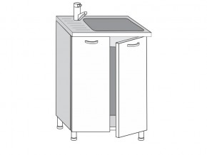 2.60.2мн Шкаф-стол на 600мм под накладную мойку с 2-мя дверцами в Североуральске - severouralsk.magazin-mebel74.ru | фото