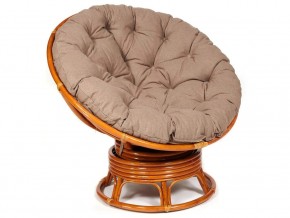 Кресло-качалка Papasan w 23/01 B с подушкой Cognac, экошерсть Коричневый в Североуральске - severouralsk.magazin-mebel74.ru | фото