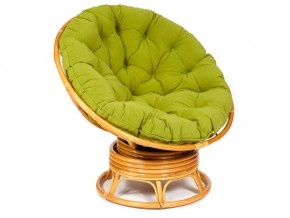 Кресло-качалка Papasan w 23/01 B с подушкой Honey, флок Олива в Североуральске - severouralsk.magazin-mebel74.ru | фото