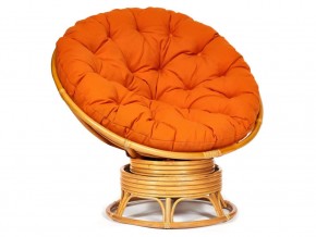 Кресло-качалка Papasan w 23/01 B с подушкой Honey, ткань Оранжевый в Североуральске - severouralsk.magazin-mebel74.ru | фото