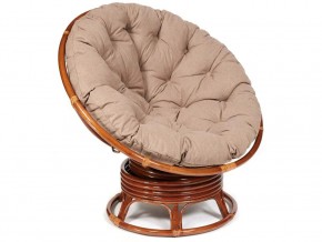 Кресло-качалка Papasan w 23/01 B с подушкой Pecan, экошерсть Коричневый в Североуральске - severouralsk.magazin-mebel74.ru | фото