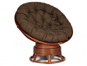 Кресло-качалка Papasan w 23/01 B с подушкой Pecan, ткань Коричневый в Североуральске - severouralsk.magazin-mebel74.ru | фото