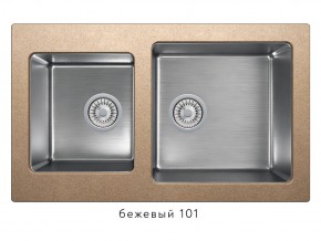 Мойка комбинированная Tolero twist TTS-840 Бежевый 101 в Североуральске - severouralsk.magazin-mebel74.ru | фото