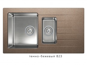 Мойка комбинированная Tolero twist TTS-890 Темно-бежевый 823 в Североуральске - severouralsk.magazin-mebel74.ru | фото