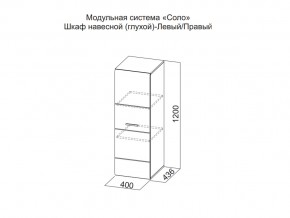 Шкаф навесной (глухой) Левый в Североуральске - severouralsk.magazin-mebel74.ru | фото