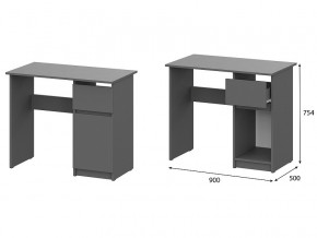 Стол письменный 900 Денвер Графит серый в Североуральске - severouralsk.magazin-mebel74.ru | фото